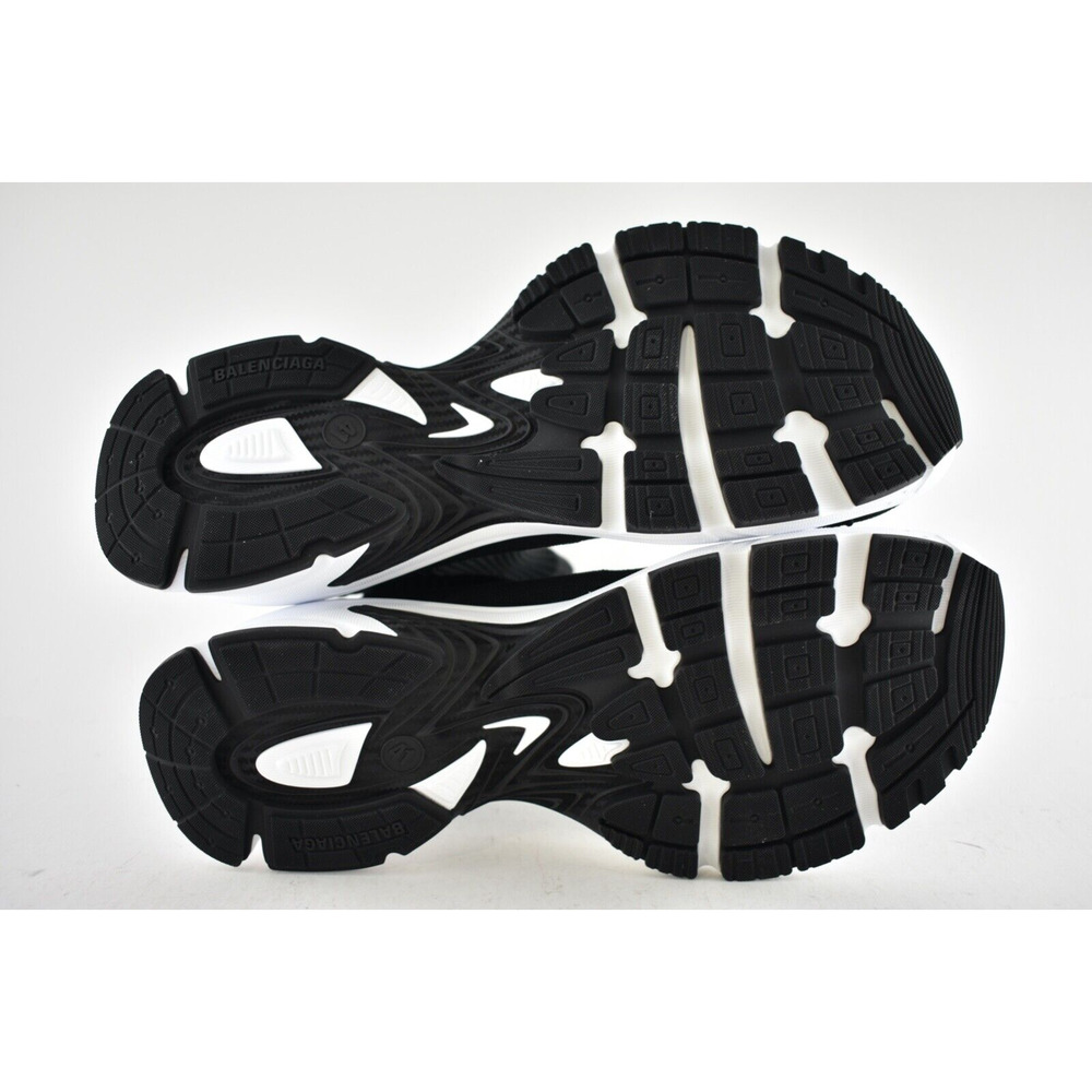 Balenciaga Speed 3.0 Sock Trainer Knit White Black High Top Runner Sneakers 41 - Picture 12 of 12